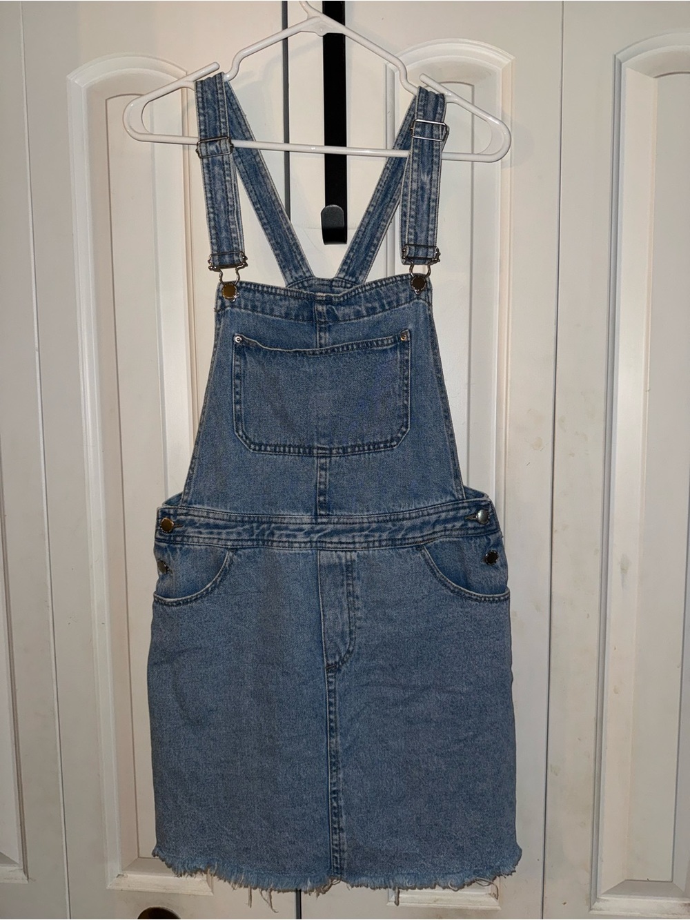 H&M Divided Light Blue Denim Overall Dress